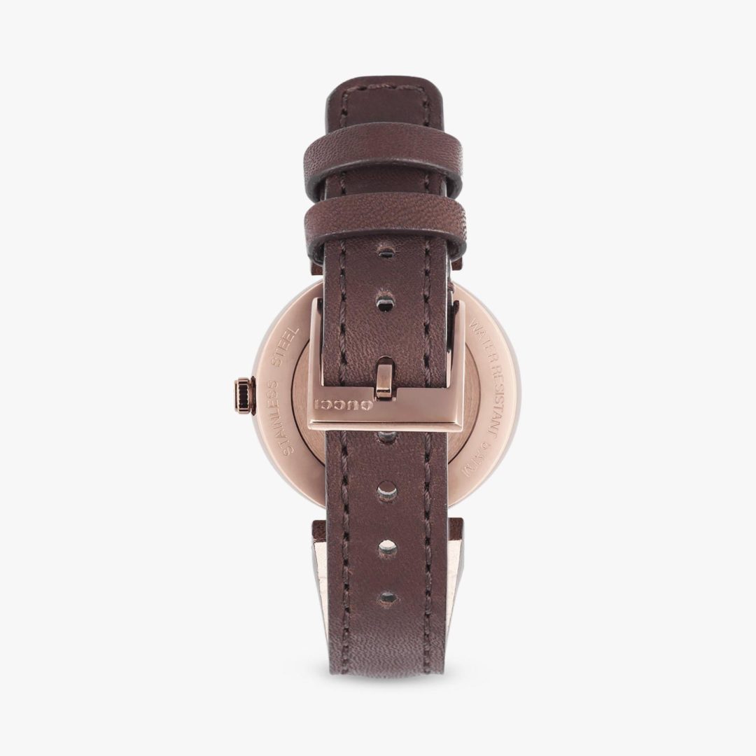 Gucci Women’s | Quartz Leather Strap Brown Dial 29mm YA133504 - twentyfour