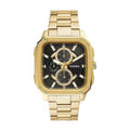 Fossil Men’s Quartz Gold Stainless Steel Black Dial 42mm BQ2656 - twentyfour