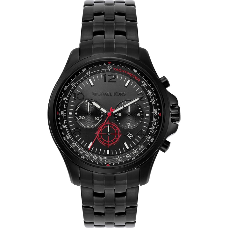 Michael Kors Men’s | Black Stainless Steel Black Dial 44mm MK9127 - twentyfour