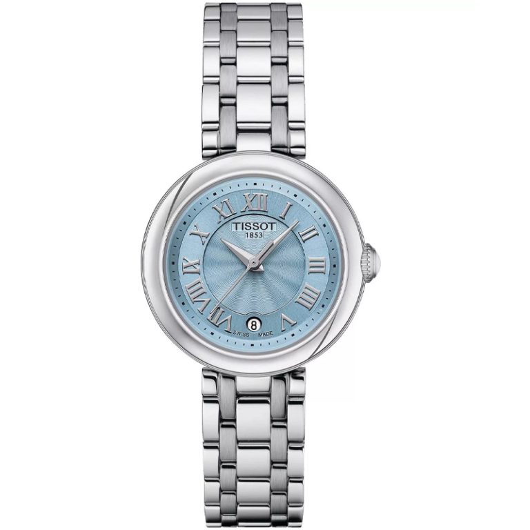 Tissot Women’s Quartz Swiss Made Silver Stainless Steel Blue Mother Of Pearl Dial 26mm Watch T126.010.11.133.00