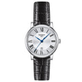 Tissot Women’s Quartz Swiss Made Black Leather Strap Silver Dial 30mm Watch T122.210.16.033.00 - twentyfour