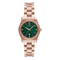 Emporio Armani Women’s Rose Gold Stainless Steel Green Dial 32mm AR11639 - twentyfour