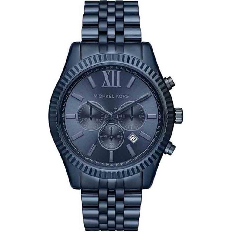 Michael Kors Men’s Quartz Stainless Steel Blue Dial 44mm Watch MK8480 - twentyfour