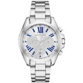 Michael Kors Unisex Quartz Stainless Steel Silver, Crystal Pave Dial 43mm Watch MK6320 - twentyfour