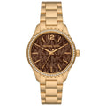 Michael Kors Women’s Quartz Gold Stainless Steel Brown Dial 38mm Watch MK7296 - twentyfour