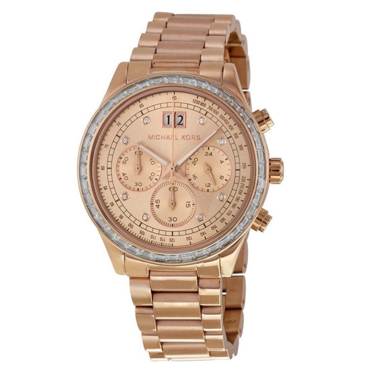 Michael Kors Women’s Quartz Rose Gold Stainless Steel Rose Gold Dial 40mm Watch MK6204 - twentyfour
