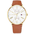 Tommy Hilfiger Women’s Quartz Leather Starp Silver Dial 38mm 1782073 - twentyfour