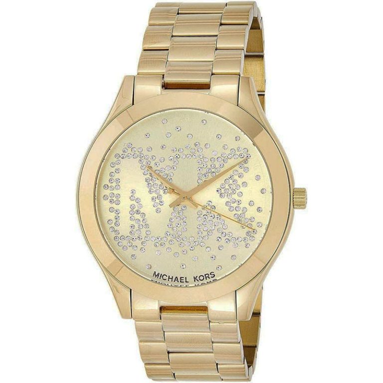 Michael Kors Women’s Quartz Gold Stainless Steel Gold Dial 39mm Watch MK3590 - twentyfour