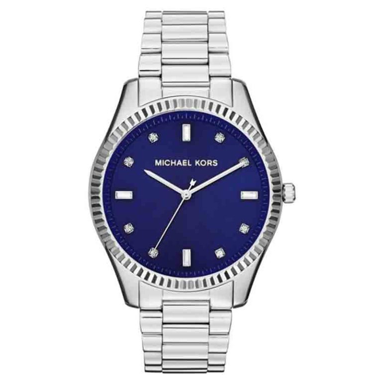 Michael Kors Men’s Quartz Silver Stainless Steel Blue Dial 41mm Watch MK3225 - twentyfour