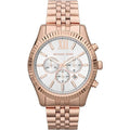 Michael Kors Women’s | Quartz Rose Gold Stainless Steel Silver White | Dial 45mm Watch MK 8313 - twentyfour