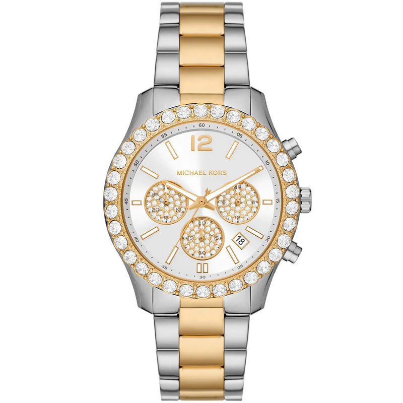 Michael Kors Women’s Quartz Two Tone Stainless Steel White Dial 40mm Watch MK7415 - twentyfour