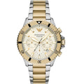 Emporio Armani Men’s Quartz Two-tone Stainless Steel Beige Dial 43mm Watch AR 11606