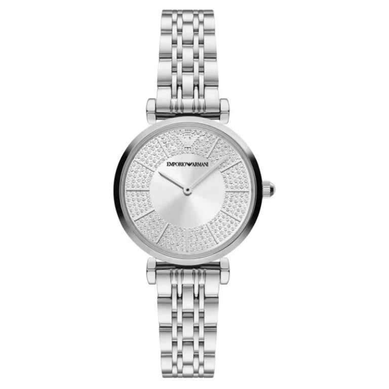 Emporio Armani Women’s Quartz Silver Stainless Steel Silver Dial 32mm AR11445 - twentyfour