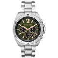 Michael Kors Men’s Quartz Silver Stainless Steel Green Dial 45mm Watch MK8984 - twentyfour