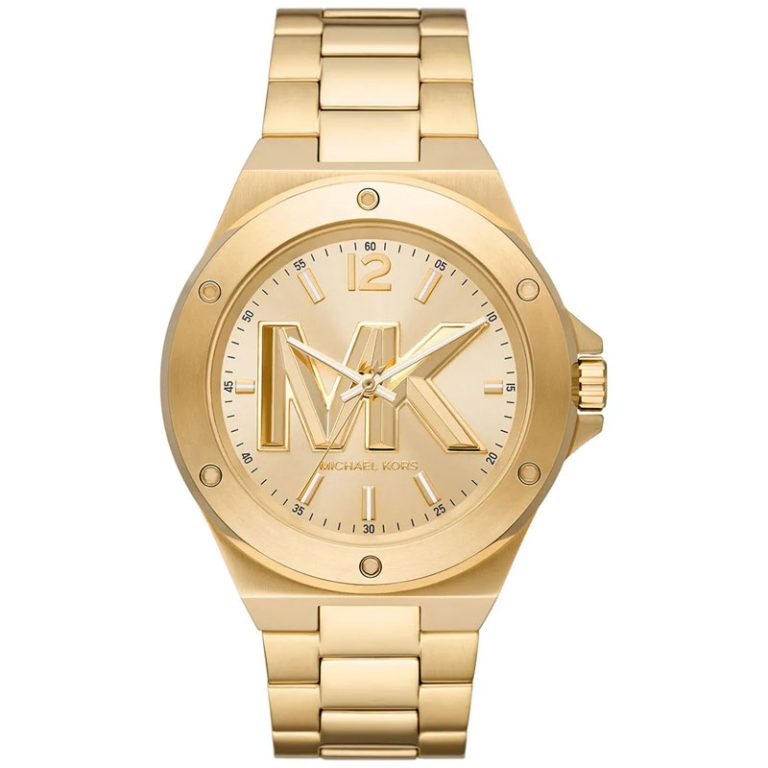 Michael Kors Men’s Quartz Gold Stainless Steel Gold Dial 45mm Watch MK8939 - twentyfour