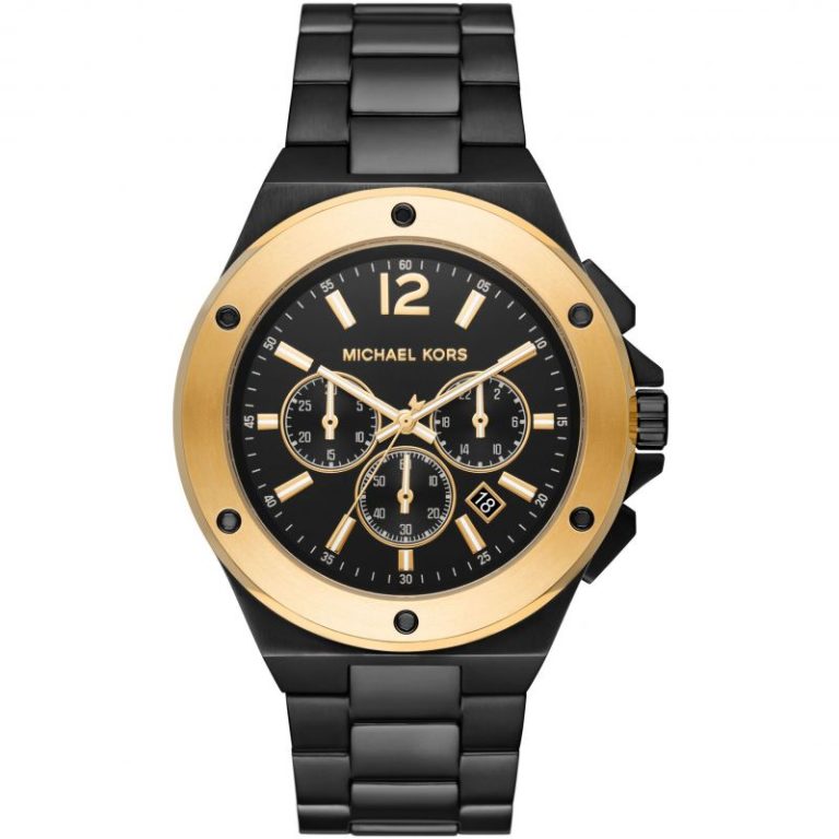 Michael Kors Men’s Quartz Black Stainless Steel Black Dial 45mm Watch MK8941 - twentyfour