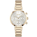 Hugo Boss Women’s Chronograph Quartz Gold Stainless Steel Silver Dial 36mm Watch 1502531 - twentyfour