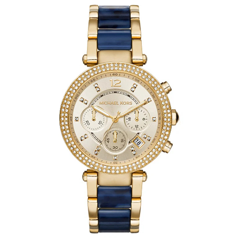 Michael Kors Women’s Quartz Two-tone Stainless Steel Gold Dial 39mm Watch MK6238 - twentyfour