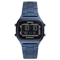 Fossil Men’s Digital Blue Stainless Steel Negative Display Dial 40mm FS5896 - twentyfour