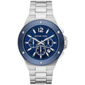 Michael Kors Men’s Quartz Silver Stainless Steel Blue Dial 45mm Watch MK8938 - twentyfour