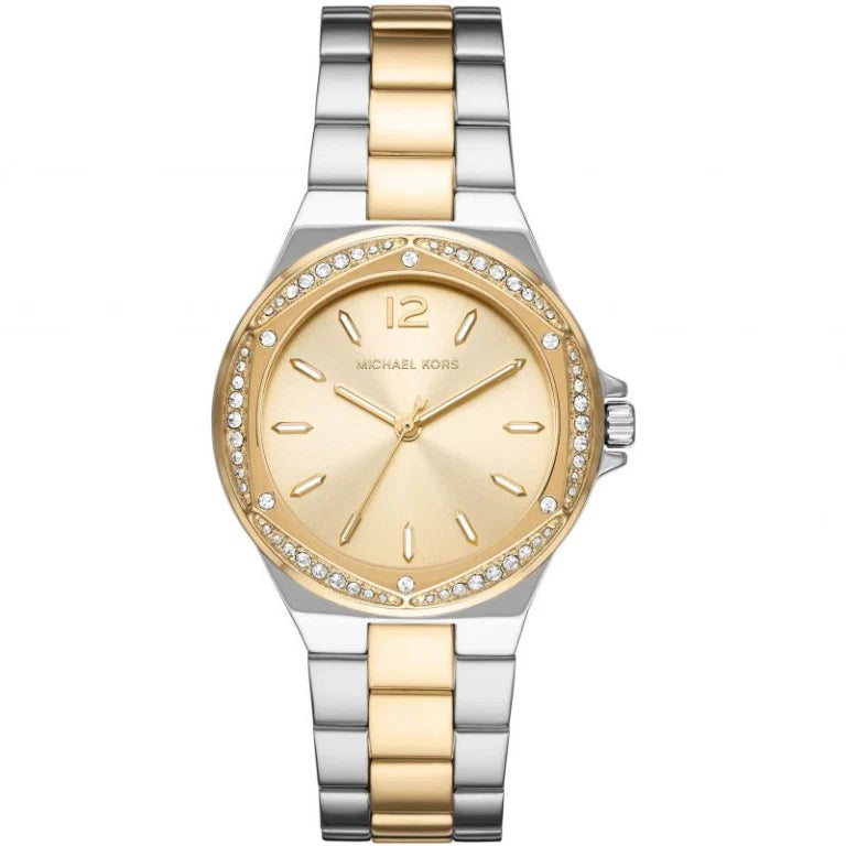 Michael Kors Women’s Quartz Two-tone Stainless Steel Gold Dial 37mm Watch MK6988 - twentyfour