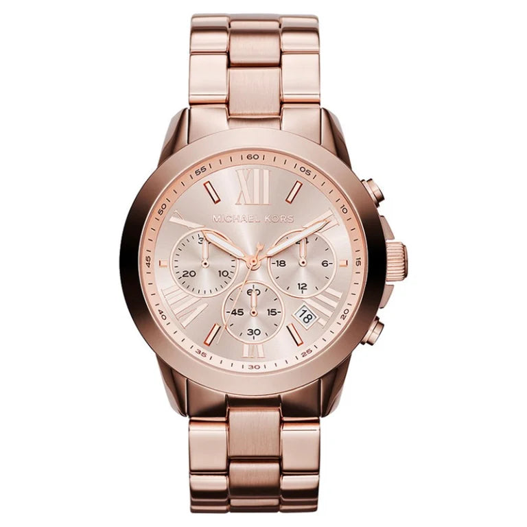 Michael Kors Men’s Quartz Rose Gold Stainless Steel Rose Gold Dial 42mm Watch MK5778 - twentyfour