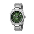 Gucci Men’s Swiss Made Quartz Silver Stainless Steel Green Dial 40mm Watch YA142313