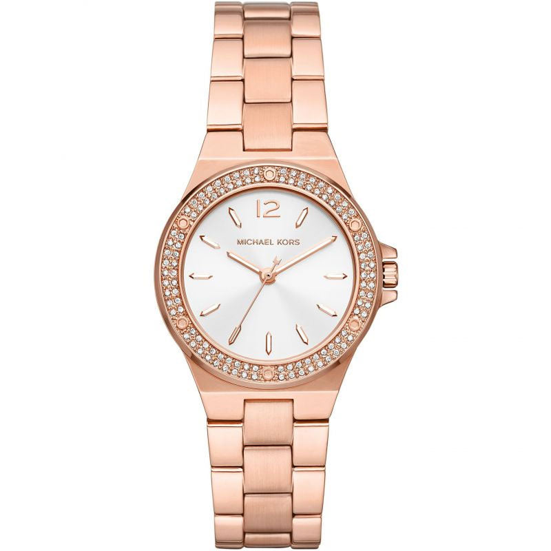 Michael Kors Women’s Quartz Rose Gold Stainless Steel Silver Dial 33mm Watch MK 7279 - twentyfour