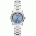 Emporio Armani Women’s Quartz Silver Stainless Steel Blue Dial 32mm AR11593 - twentyfour