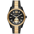 Michael Kors Unisex Quartz Two-tone Stainless Steel Black Dial 45mm Watch MK8948 - twentyfour