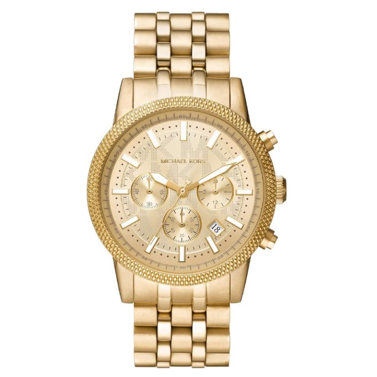 Michael Kors Men’s Quartz Gold Stainless Steel Gold Dial 43mm Watch MK8953 - twentyfour