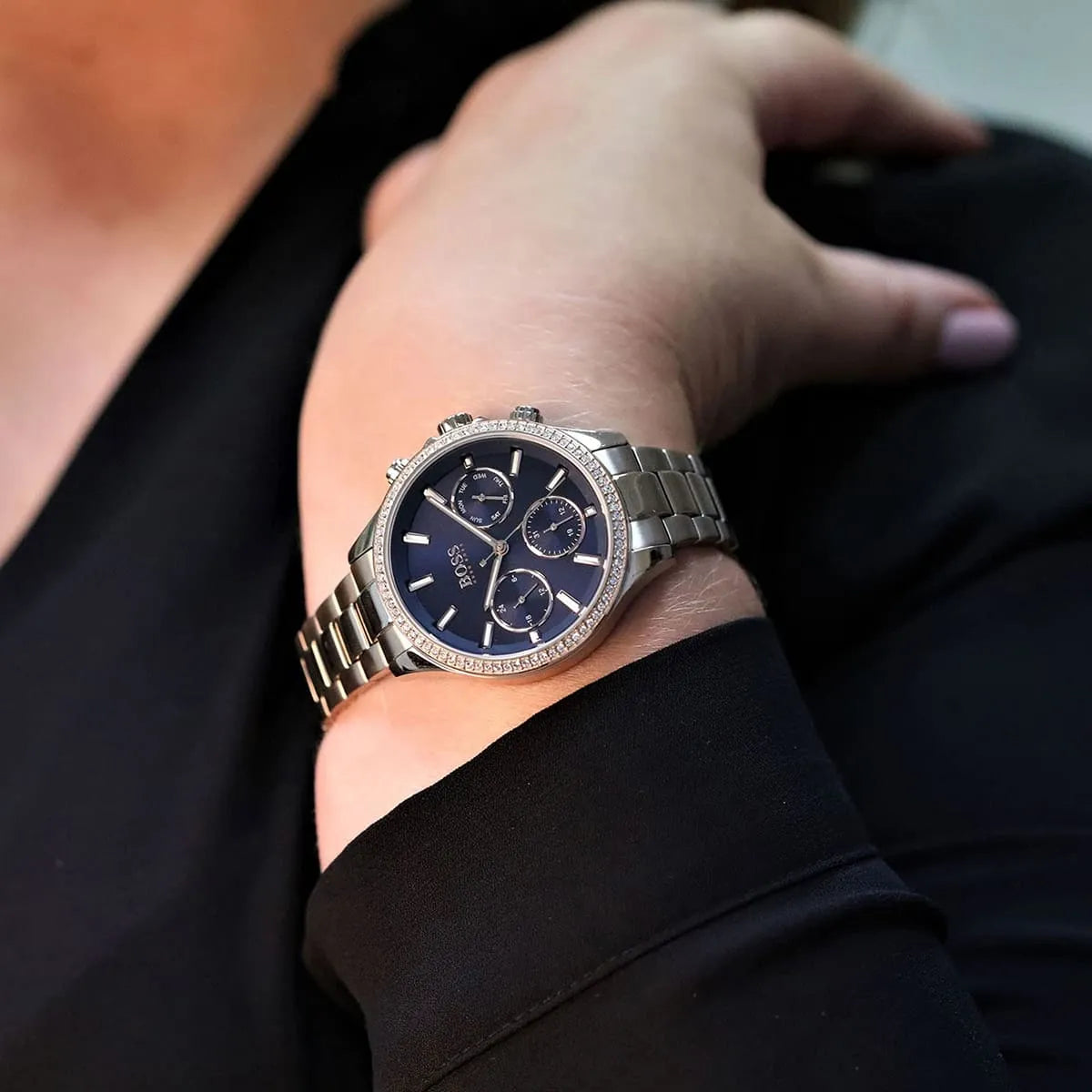 Hugo Boss Women’s Quartz Gold Stainless Steel Blue Dial 38mm 1502566 - twentyfour