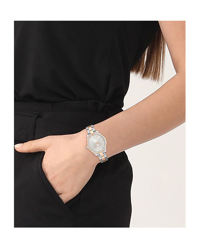Hugo Boss Women’s Quartz Two-tone Stainless Steel Silver Dial 32mm 1502727 - twentyfour