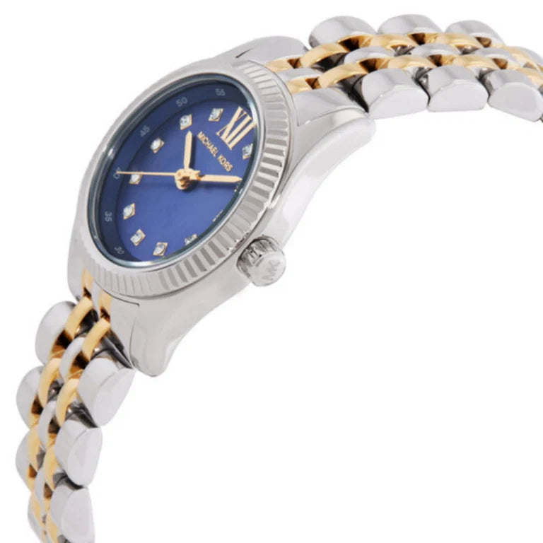 Michael Kors Women’s Quartz Two-Tone Stainless Steel Blue Mother Of Pearl Dial 26mm Watch MK4865 - twentyfour