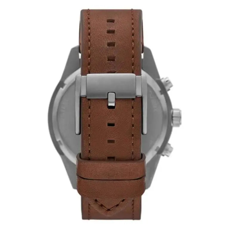 Fossil Men’s Quartz Brown Leather Strap Green Dial 50mm BQ2801 - twentyfour