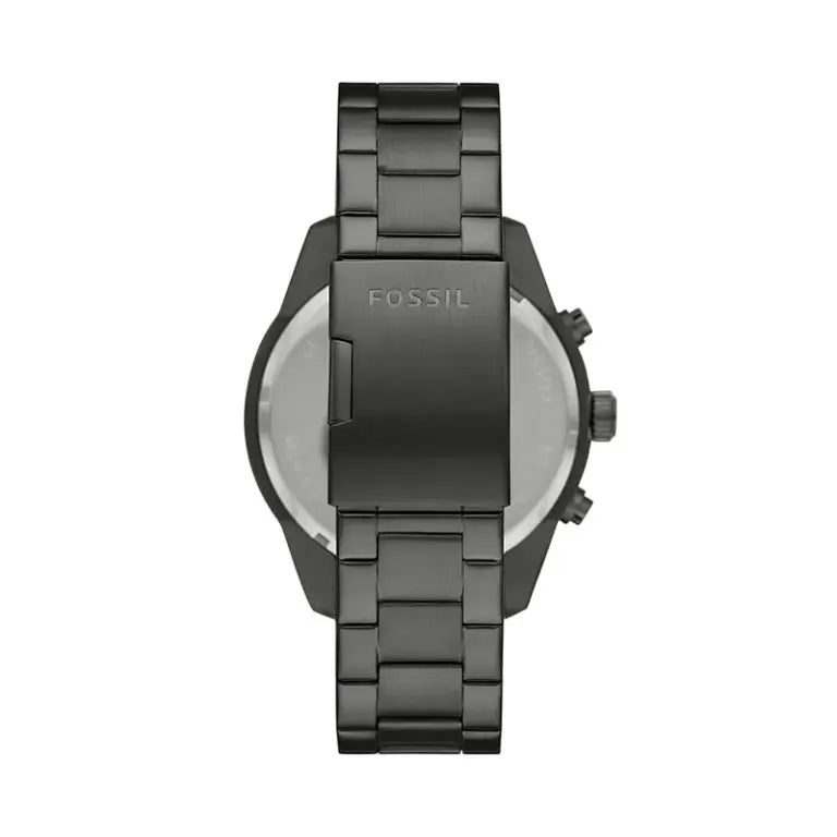 Fossil Men’s Quartz Gunmetal Stainless Steel Blue Dial 50mm BQ2798 - twentyfour