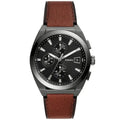 Fossil Men’s Chronograph Quartz Brown Leather Strap Grey Dial 42mm FS5799 - twentyfour