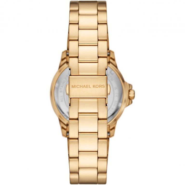 Michael Kors Men’s Quartz Gold Stainless Steel Black Dial 40mm Watch MK9078 - twentyfour