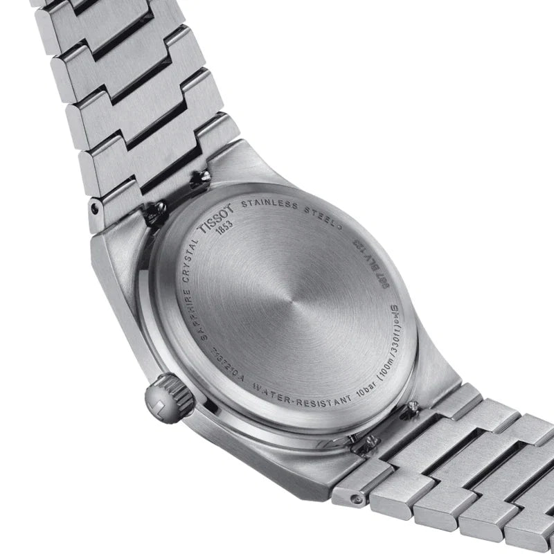 TISSOT PRX Unisex Quartz Swiss Made Silver Stainless Steel Green Dial 35mm Watch T137.210.11.081.00