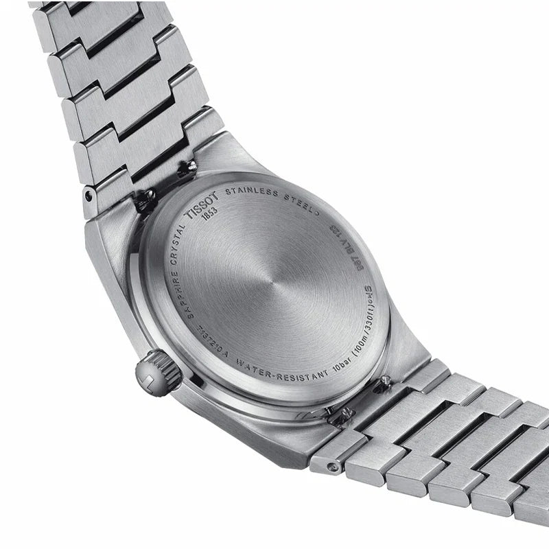 TISSOT PRX Unisex Quartz Swiss Made Silver Stainless Steel Light Blue Dial 35mm Watch T137.210.11.351.00