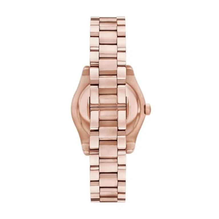 Emporio Armani Women’s Rose Gold Stainless Steel Green Dial 32mm AR11639 - twentyfour