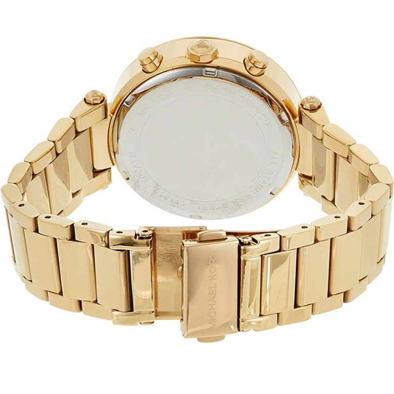 Michael Kors Women’s Quartz Gold Stainless Steel Crystal Pave Dial 39mm Watch MK5856 - twentyfour