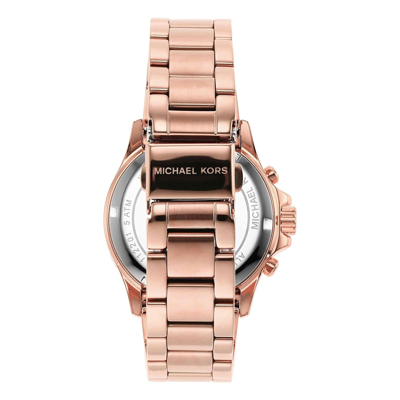 Michael Kors Women’s Quartz Rose Gold Stainless Steel White Dial 36mm Watch MK7213 - twentyfour