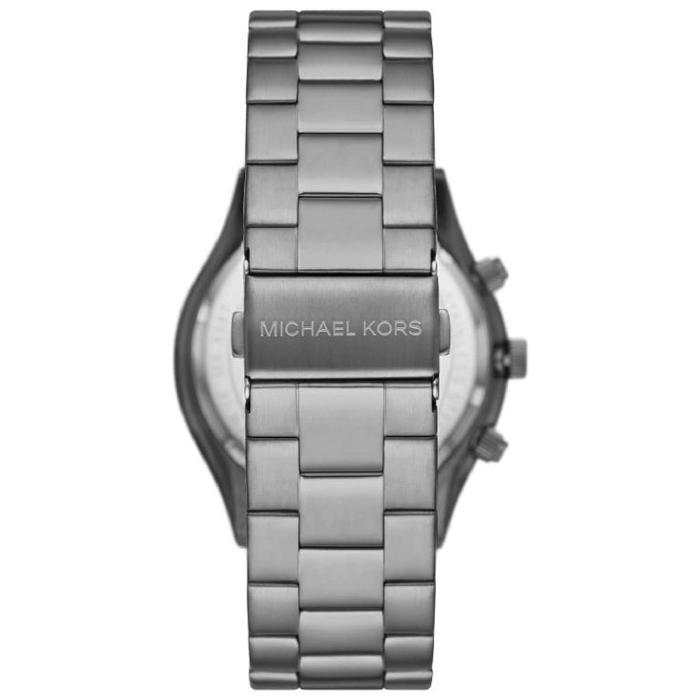 Michael Kors Men’s Quartz Grey Stainless Steel Blue Dial 44mm Watch MK 8987 - twentyfour