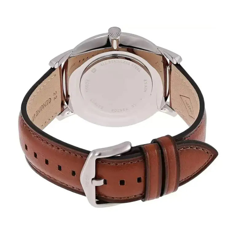 Fossil Men’s Quartz Brown Leather Strap Blue Dial 44mm FS5304 - twentyfour