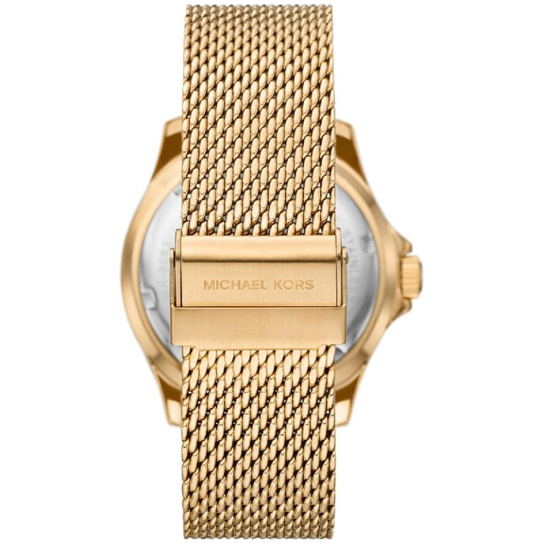 Michael Kors Men’s Quartz Gold Stainless Steel Gold Dial 43mm Watch MK9083 - twentyfour