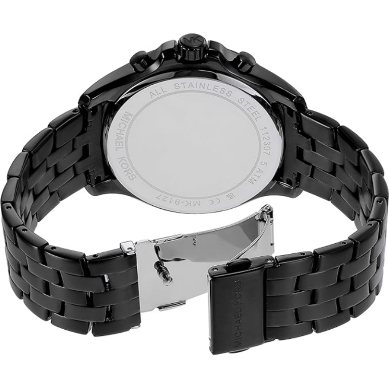 Michael Kors Men’s | Black Stainless Steel Black Dial 44mm MK9127 - twentyfour