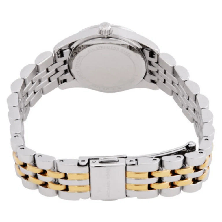 Michael Kors Women’s Quartz Two-Tone Stainless Steel Blue Mother Of Pearl Dial 26mm Watch MK4865 - twentyfour