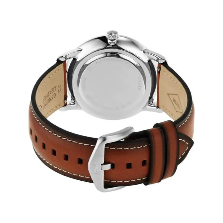 Fossil Men’s Quartz Brown Leather Strap Blue Dial 42mm FS5903 - twentyfour