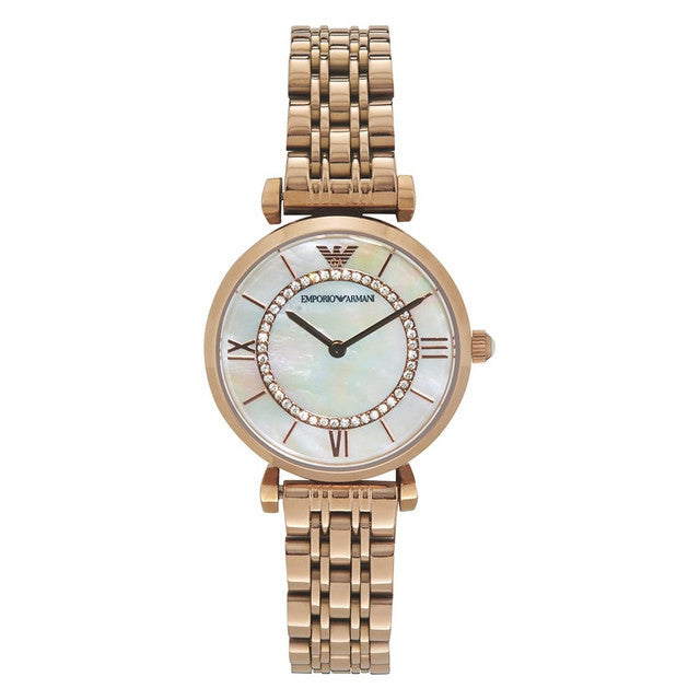 Emporio Armani Women’s Analog Stainless Steel Mother of pearl Dial 32mm AR1909 - twentyfour